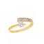 Anillo de compromiso de oro 18k con circonitas